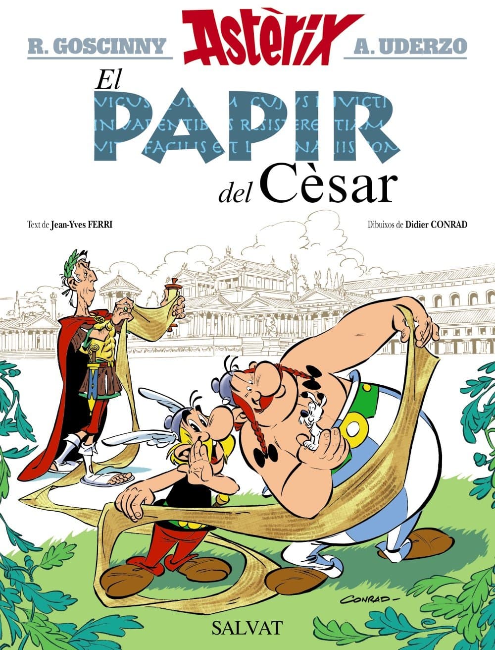Portada de El papir del Cèsar (Astèrix)