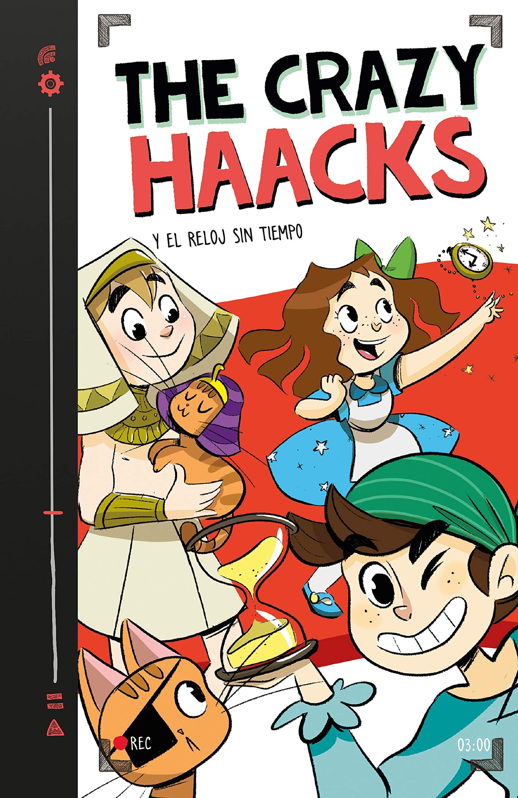 Portada de The Crazy Haacks y el reloj sin tiempo (The Crazy Haacks 3) (Jóvenes lectores)