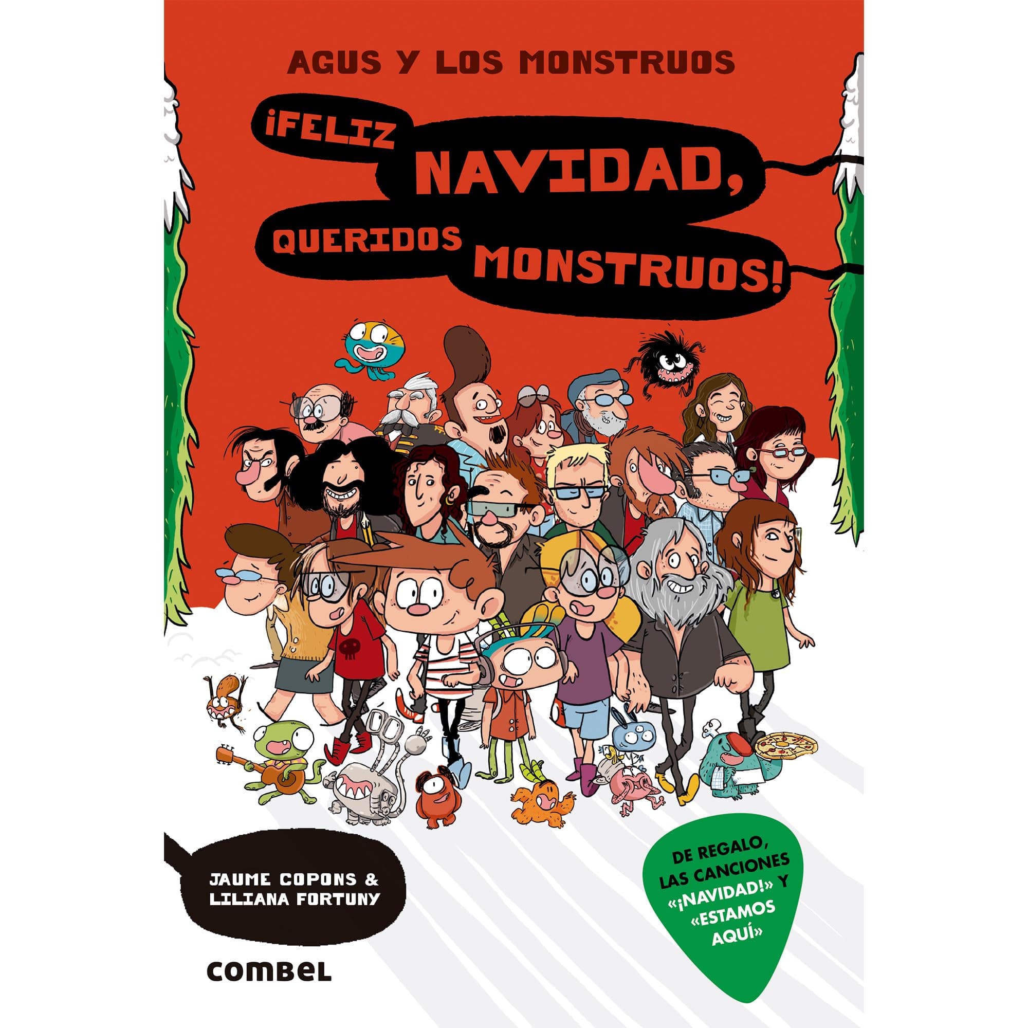 Portada de ¡Feliz Navidad, queridos monstruos! (Agus y los Monstruos 9) - Novela Gráfica Infantil 8 Años | Fomenta la Lectura