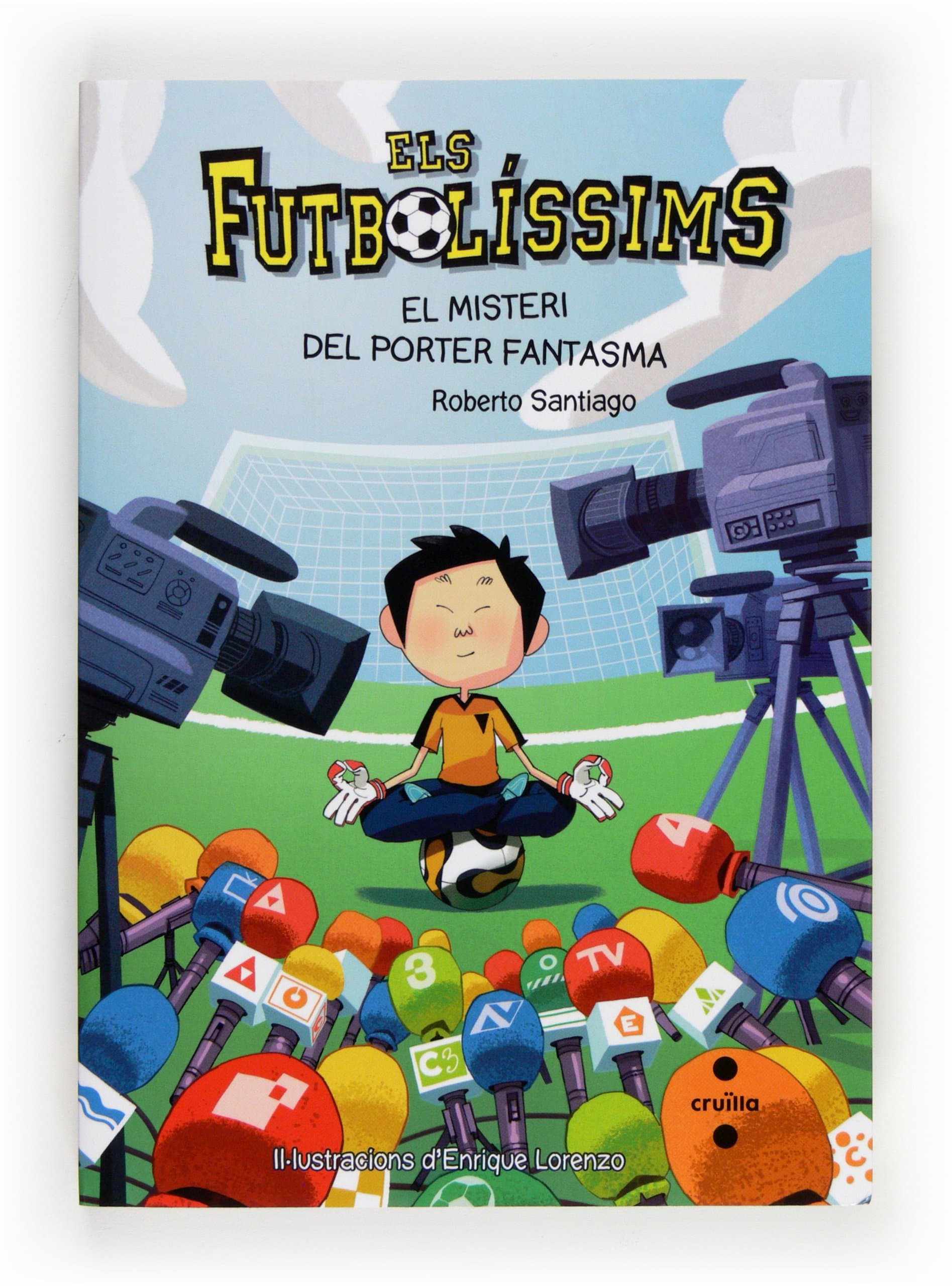 Portada de Els Futbolíssims 3 El misteri del porter fantasma (Los Futbolísimos) (Edición en Catalán)