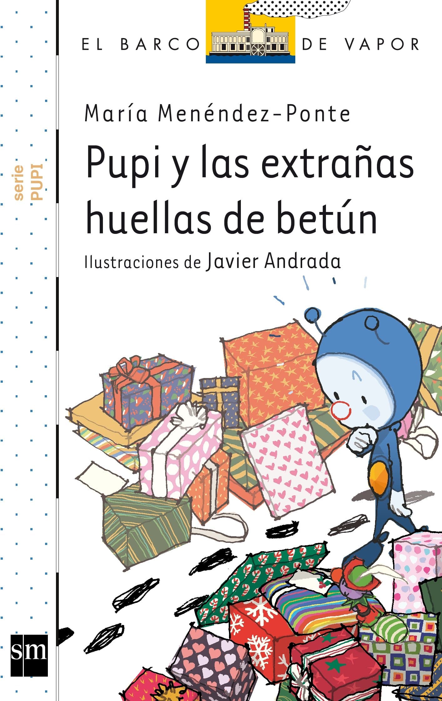 Portada de Pupi y las extrañas huellas de betún (El Barco de Vapor Blanca)