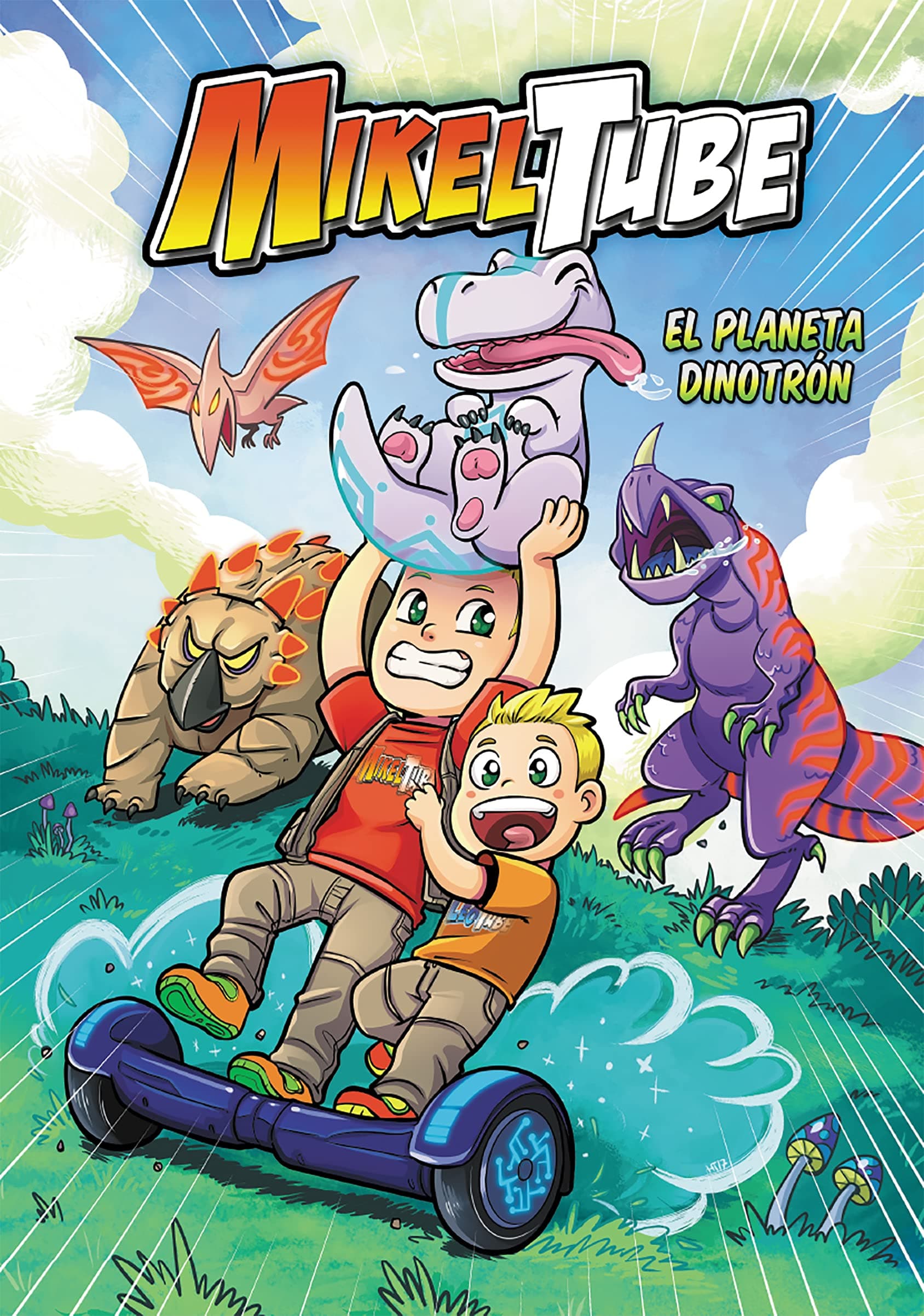 Portada de El planeta Dinotrón (MikelTube 1)