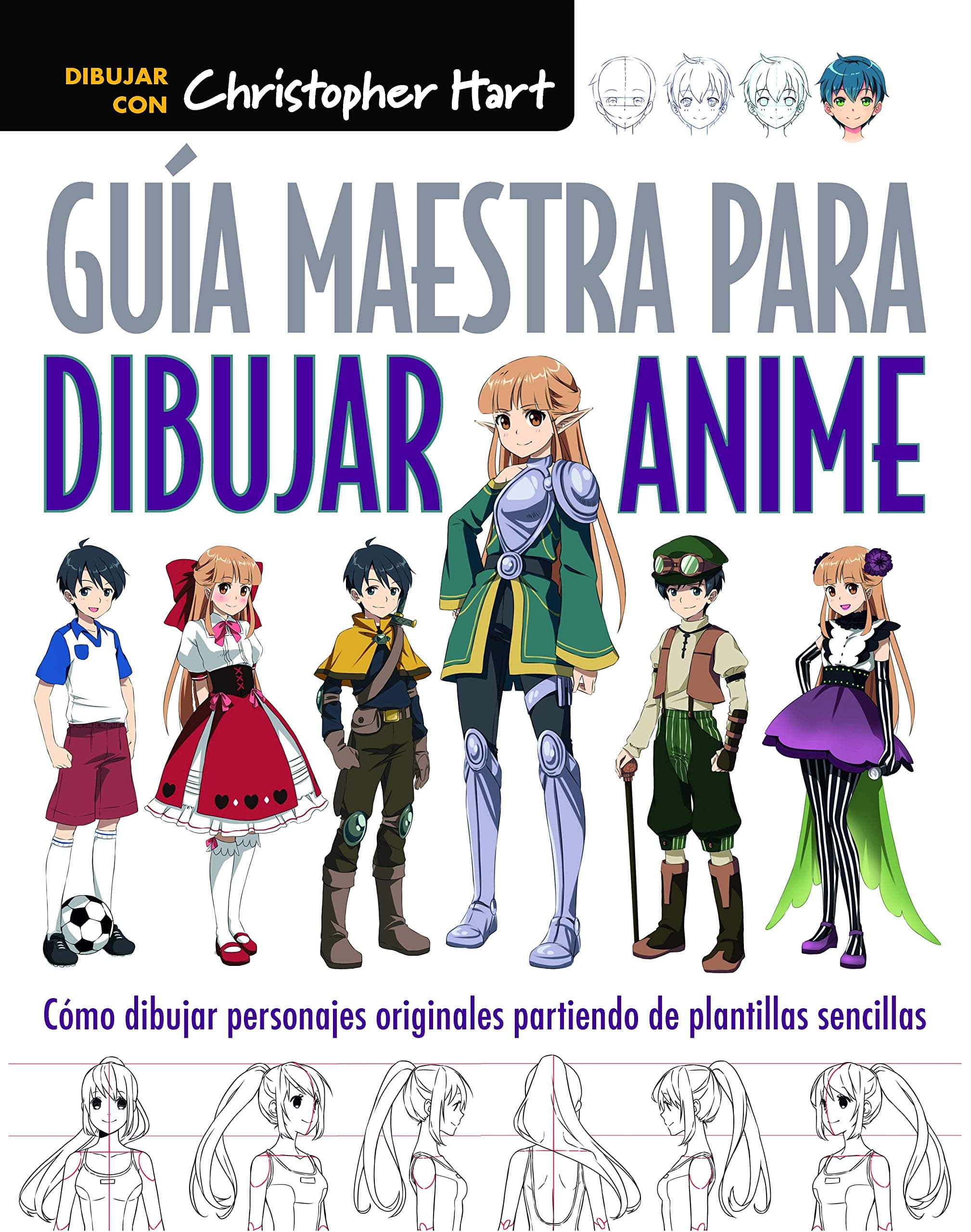 Portada de Guía Maestra para dibujar ANIME: Cómo dibujar personajes originales partiendo de plantillas sencillas (BELLAS ARTES)