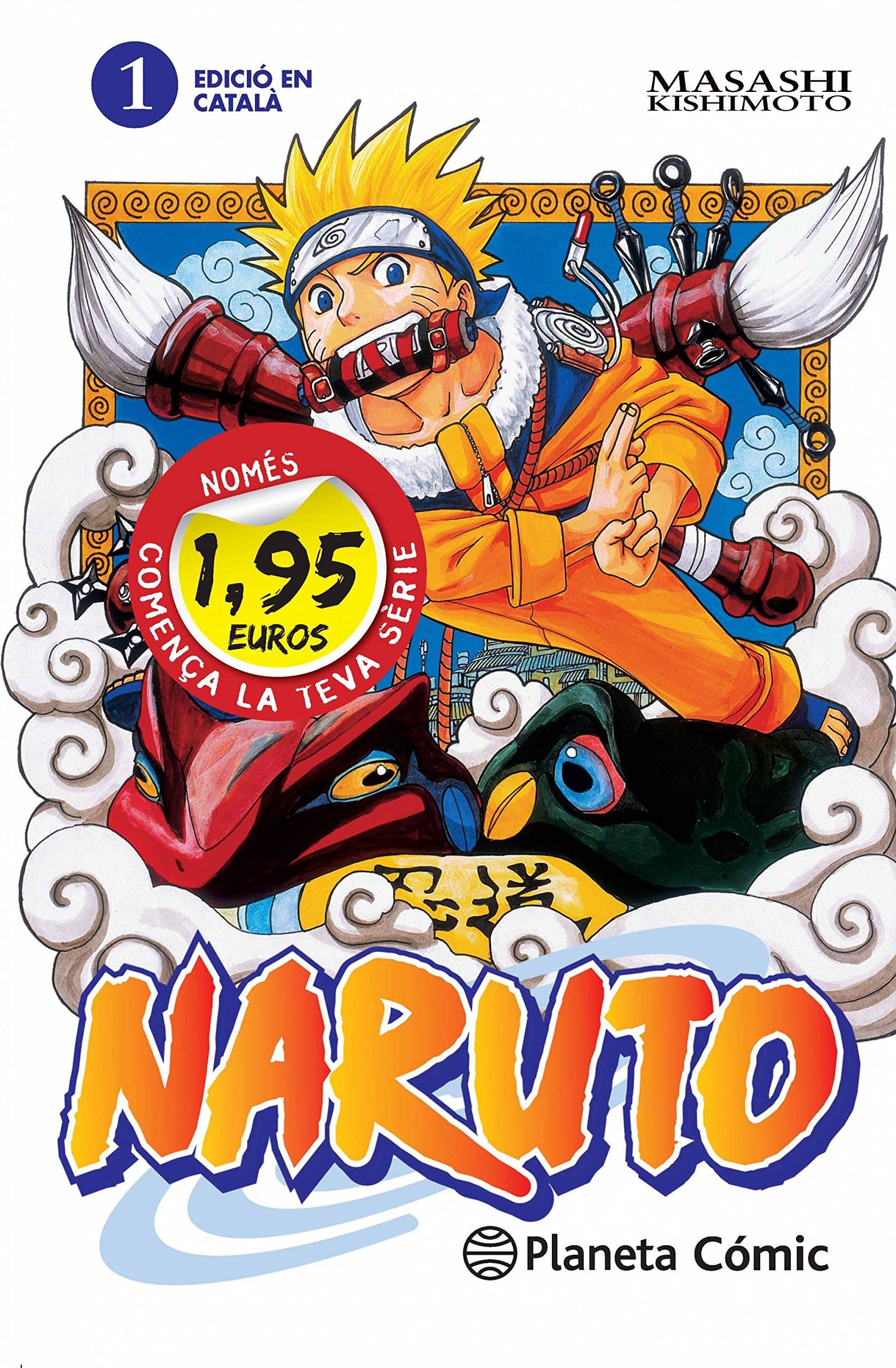Portada de MM Naruto Català n. 01 1,95: Només 1,95 euros. Comença la teva sèrie (Manga Manía)