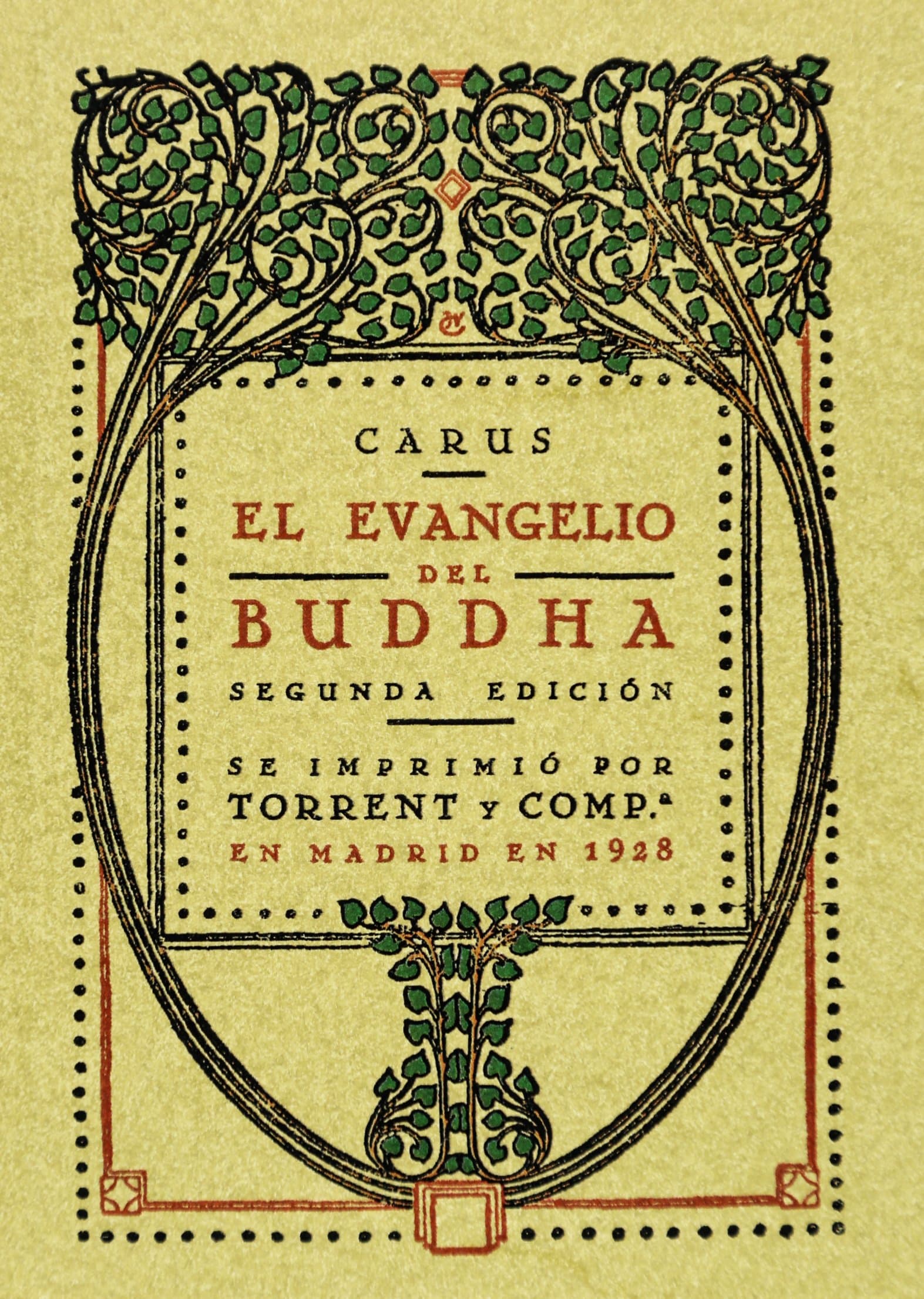 Portada de El evangelio del Buddha