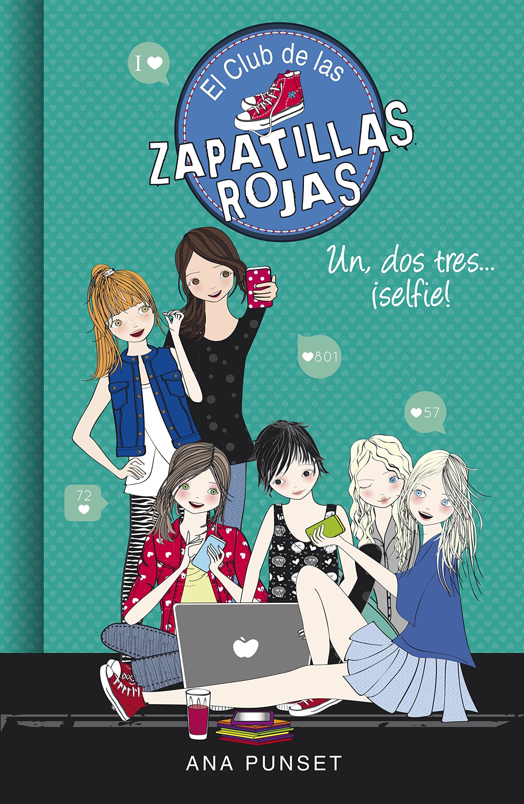 Portada de El Club de las Zapatillas Rojas 11 - Un, dos, tres...¡selfie! (Jóvenes lectores)