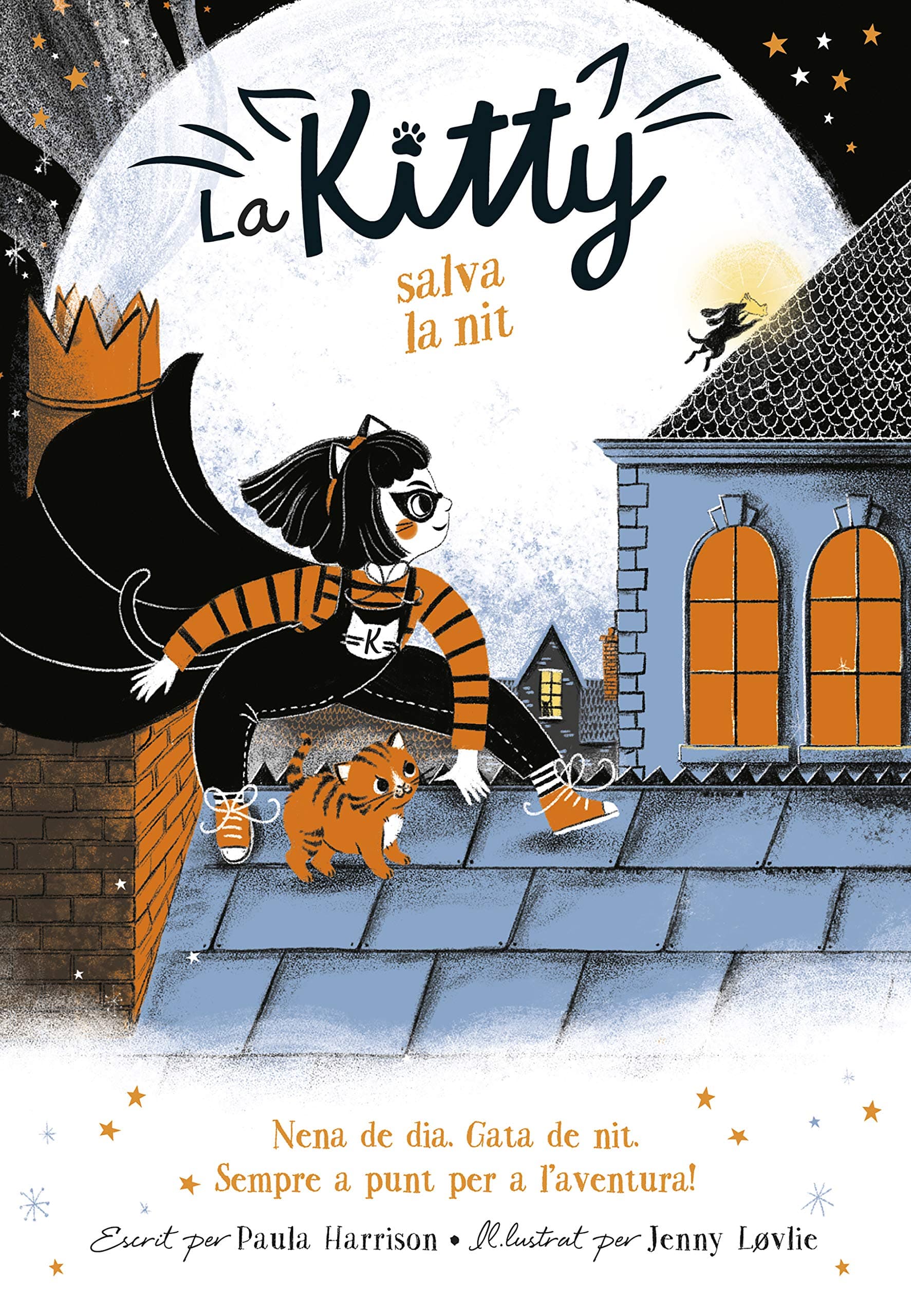 Portada de La Kitty salva la nit (=^La Kitty^=) (Joves lectors)
