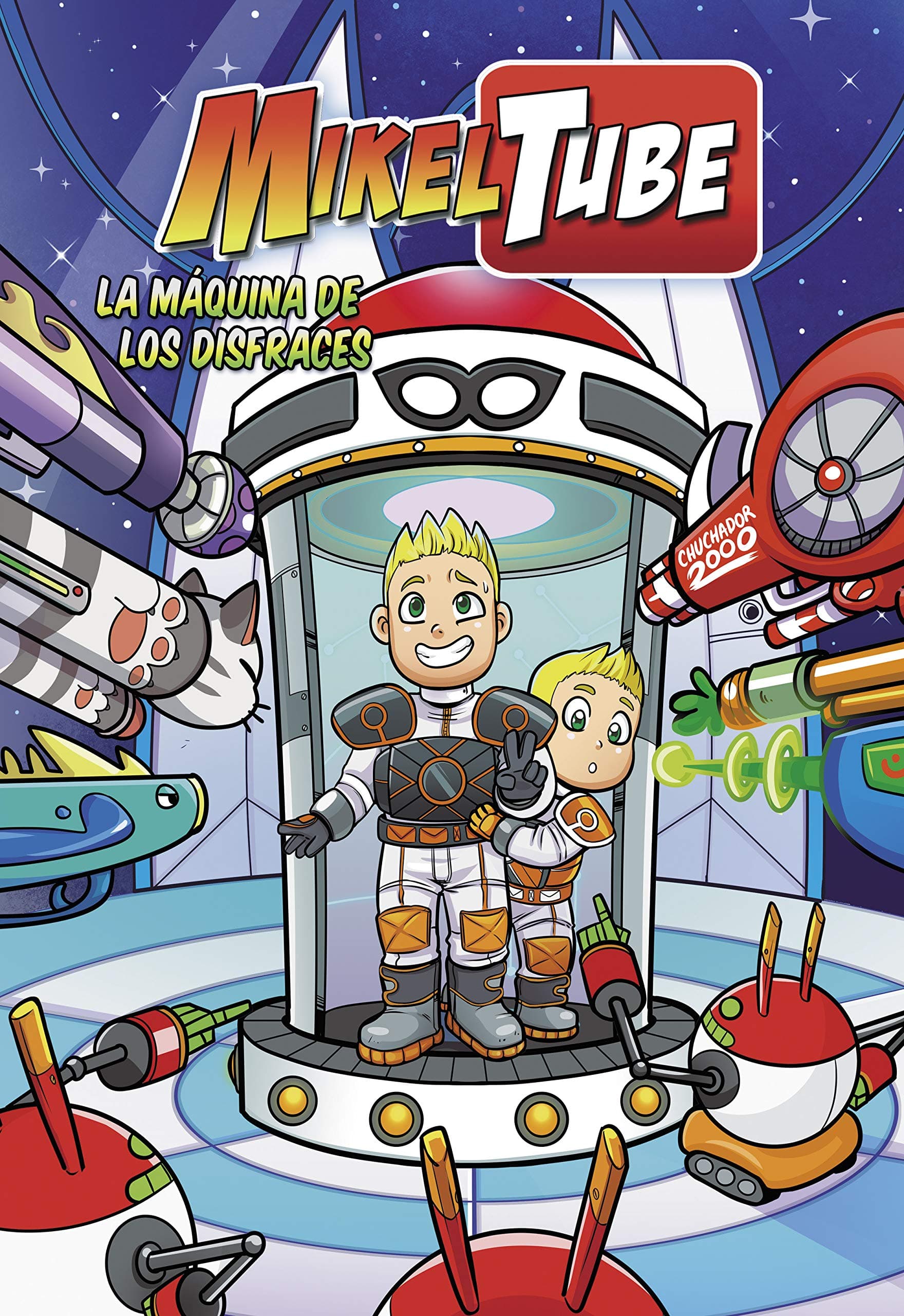 Portada de La máquina de los disfraces (MikelTube 2)