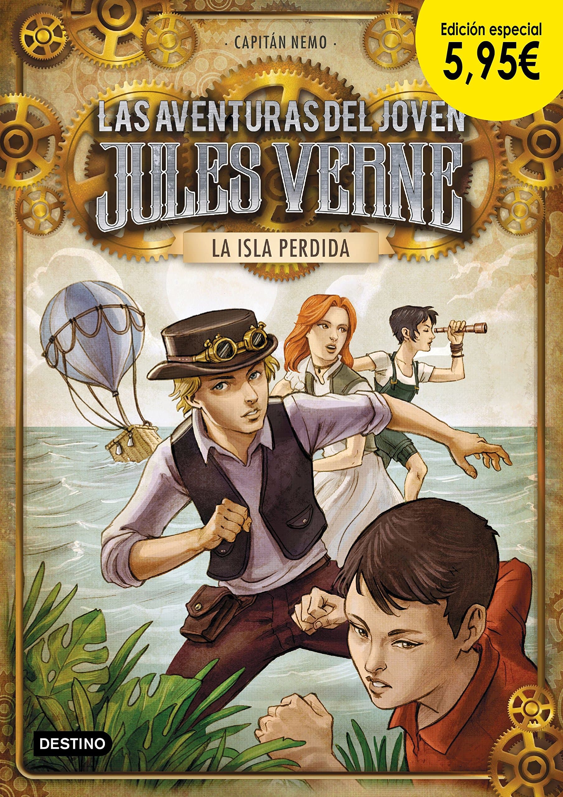 Portada de La isla perdida. Edición especial 5,95: 1 (Las aventuras del joven Jules Verne)