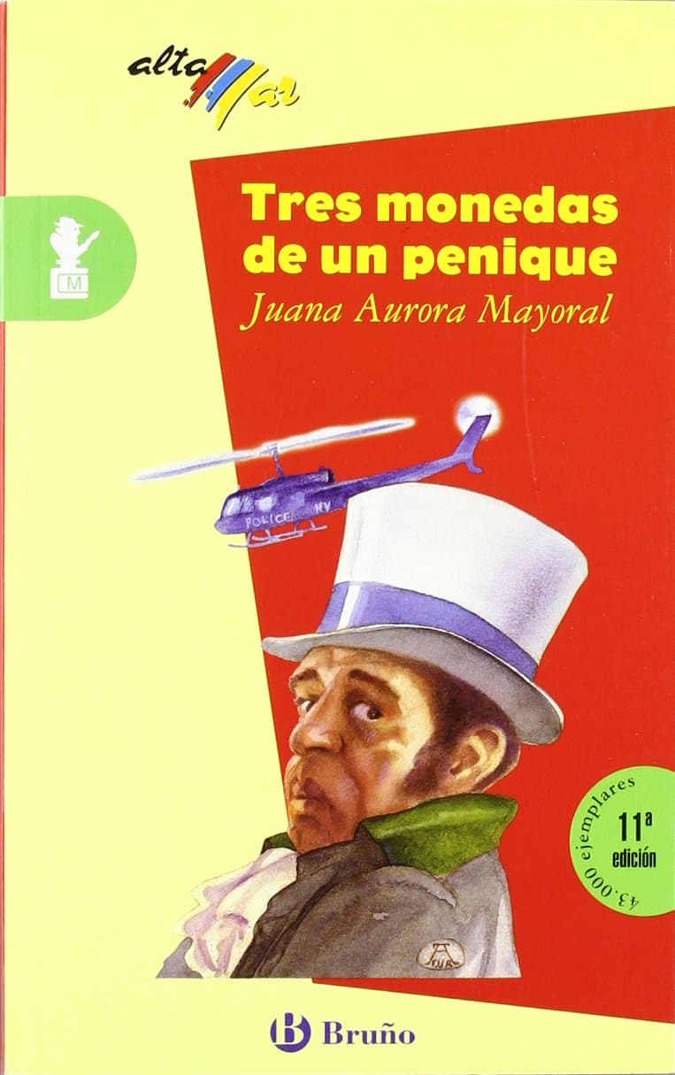 Portada de Tres monedas de un penique (Castellano - Bruño - Altamar)