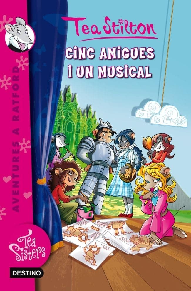 Portada de 6. Cinc amigues i un musical (TEA STILTON. AVENTURES A RATFORD)