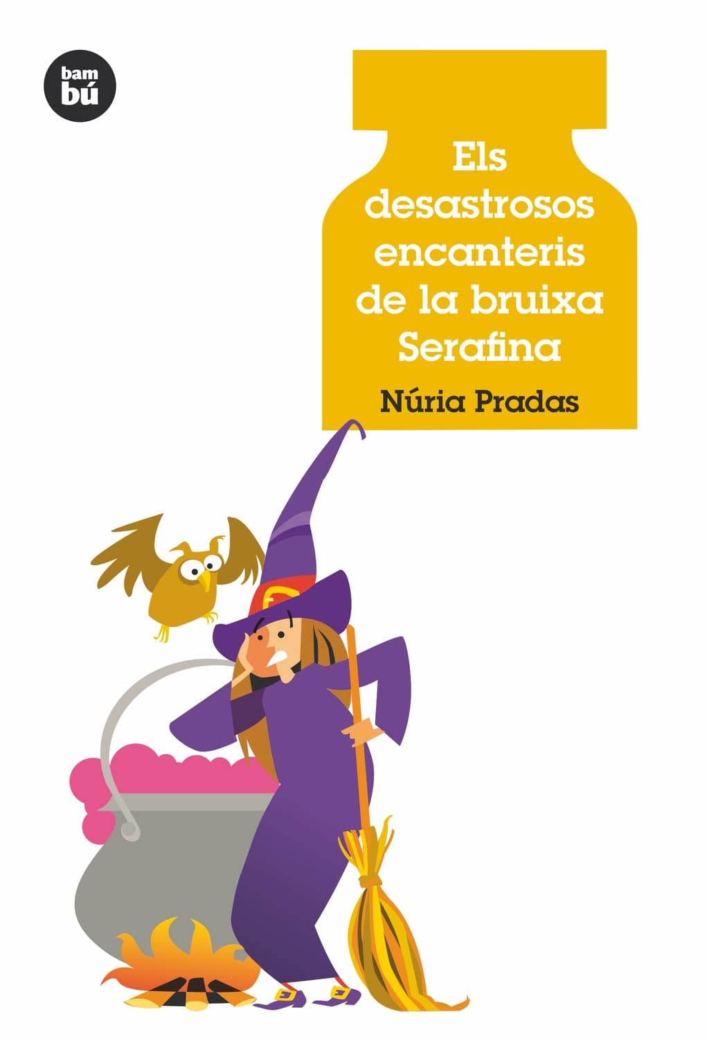 Portada de Els desastrosos encanteris de la bruixa Serafina (Joves Lectors)