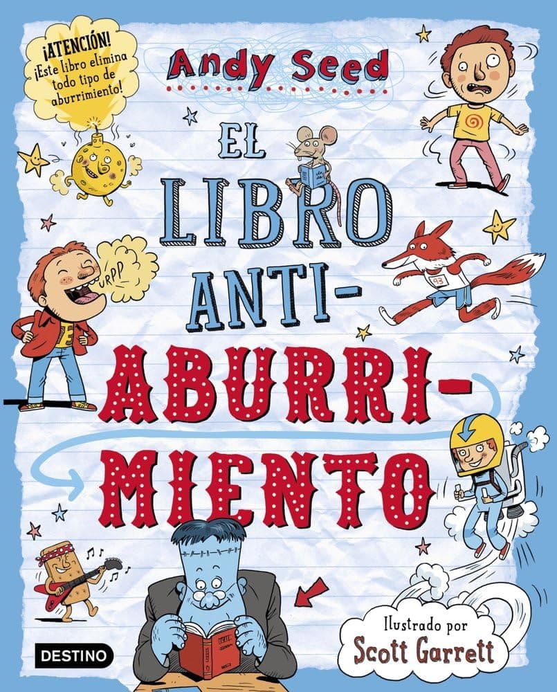 Portada de El libro antiaburrimiento: Ilustrado por Scott Garrett (Libros de entretenimiento)