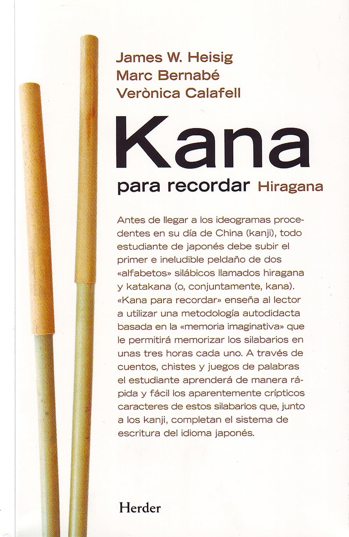 Portada de Kana para recordar. Hiragana, katakana (fuera de colección)