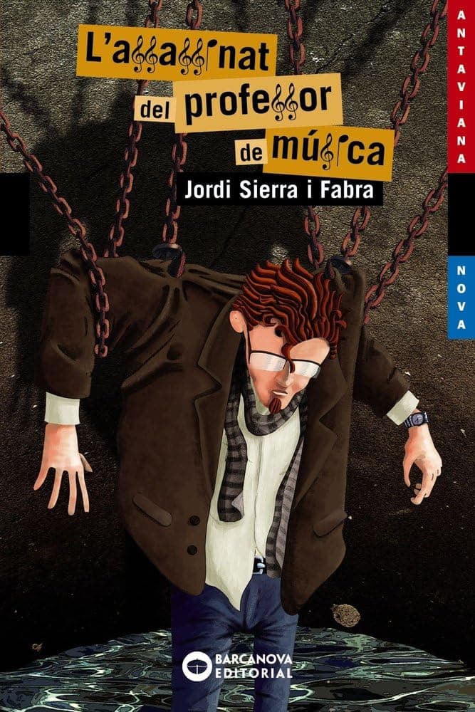Portada de L'assassinat del professor de música (Llibres infantils i juvenils - Antaviana - Antaviana Blava)