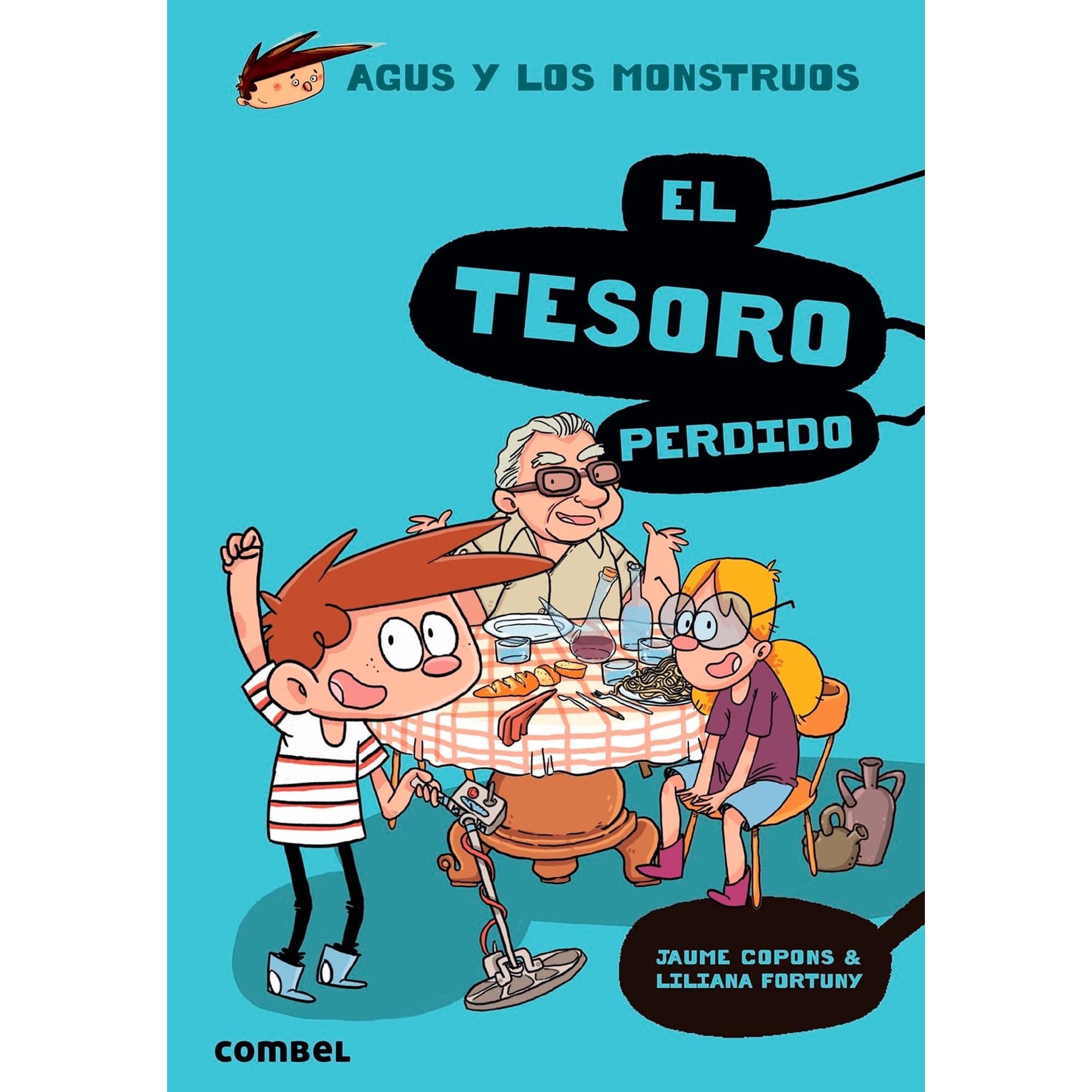 Portada de El tesoro perdido (Agus y los Monstruos 12) - Novela Gráfica Infantil 8 Años | Fomenta la Lectura