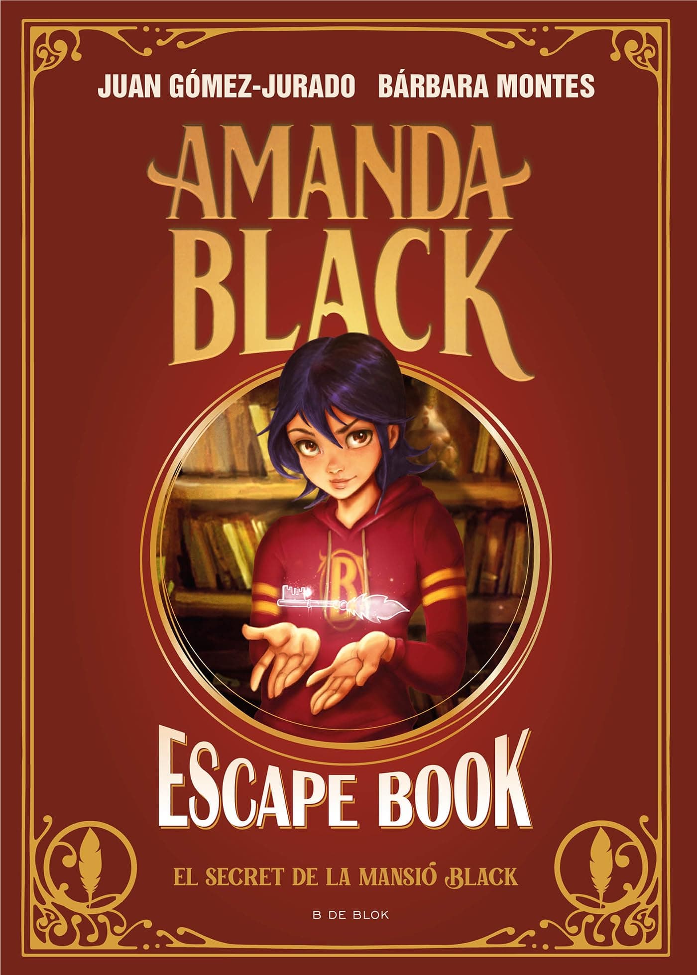 Portada de Amanda Black - Escape Book: El secret de la mansió Black: Un llibre ple d'enigmes i endevinalles (Juan Gómez-Jurado i Bárbara Montes)