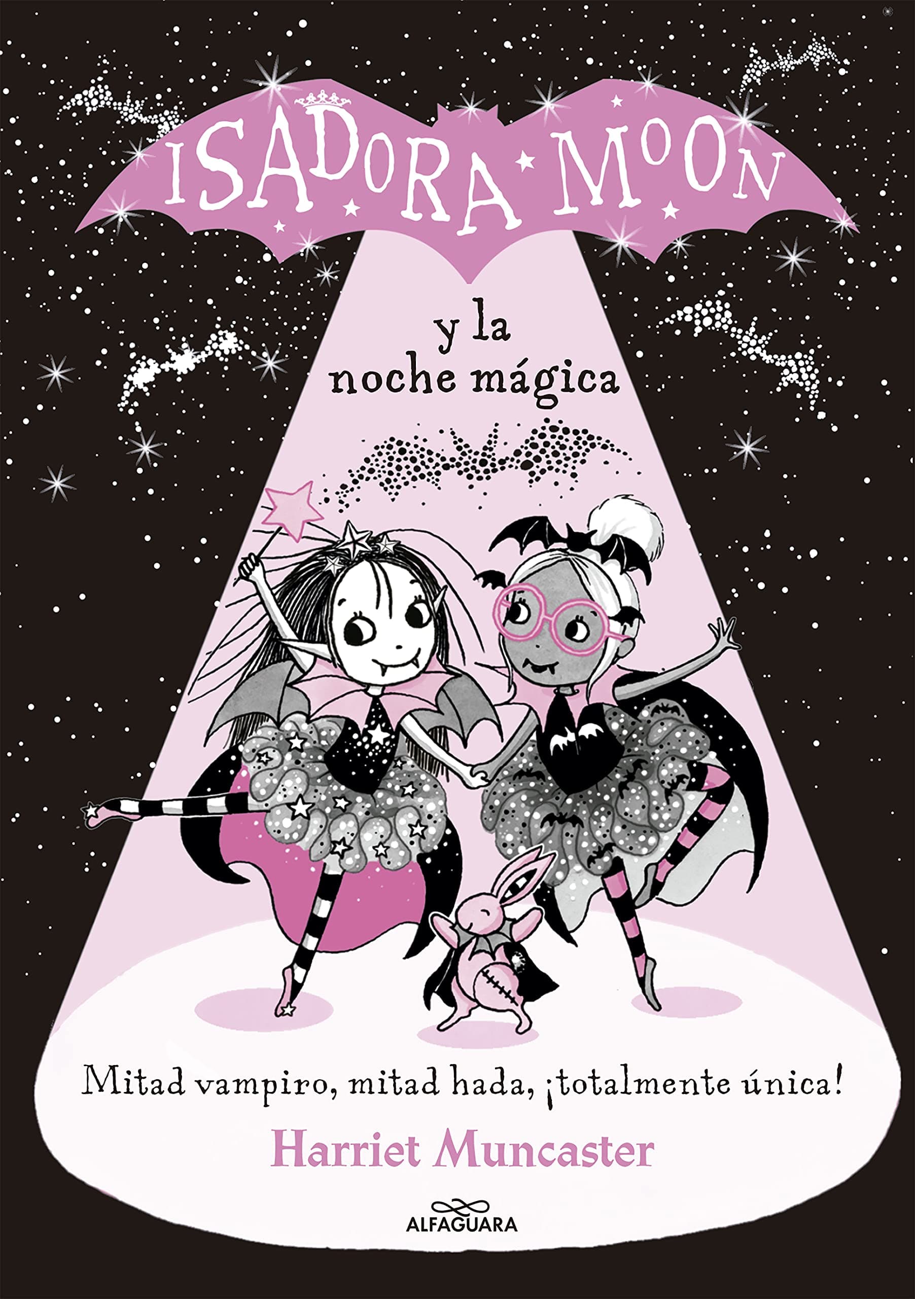 Portada de Grandes historias de Isadora Moon 2 - Isadora Moon y la noche mágica: ¡Un libro mágico con purpurina en cubierta! (Harriet Muncaster)