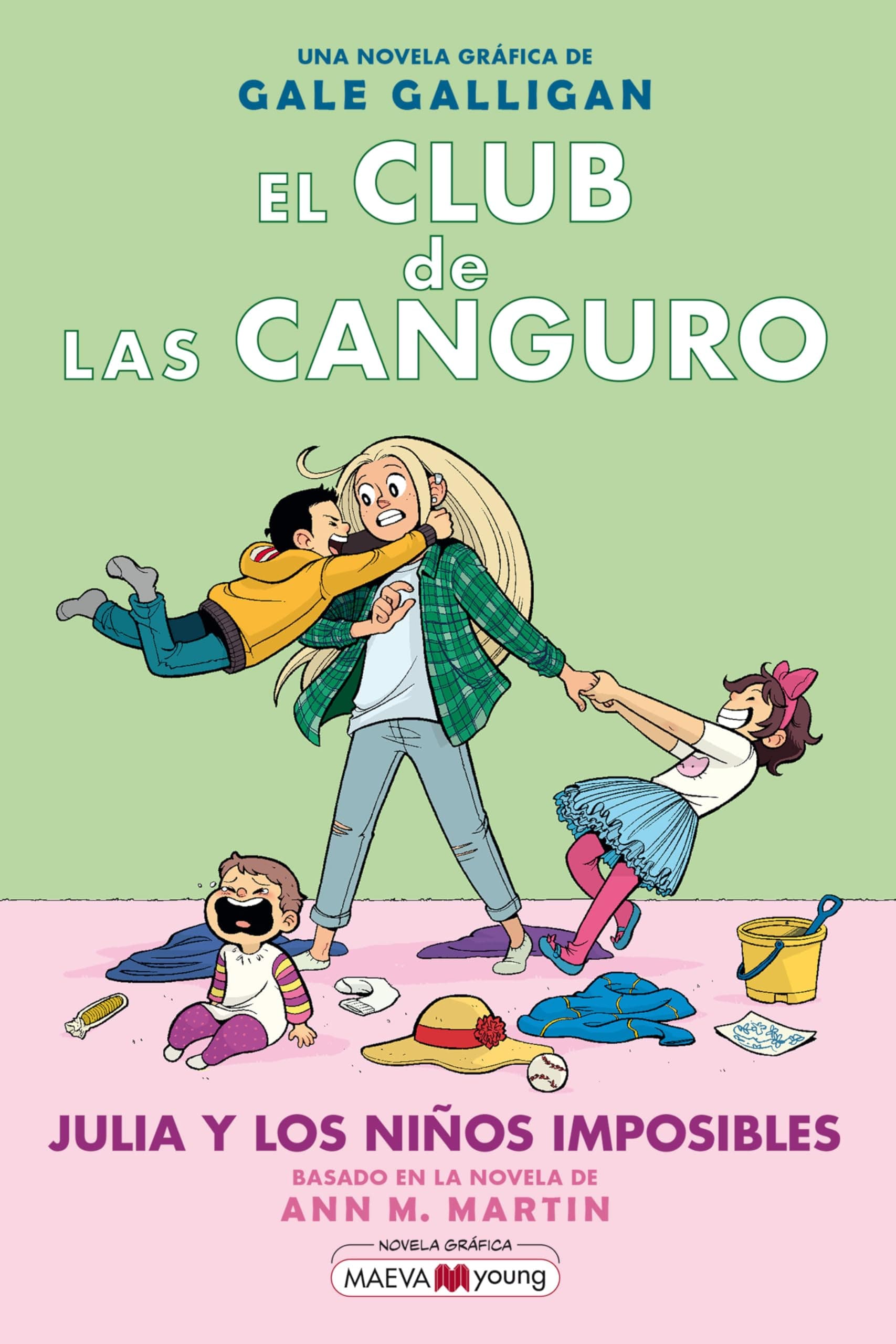 Portada de El Club de las Canguro 5: Julia y los niños imposibles: Sigue la serie de El club de las canguro en MAEVAyoung (Novela gráfica)