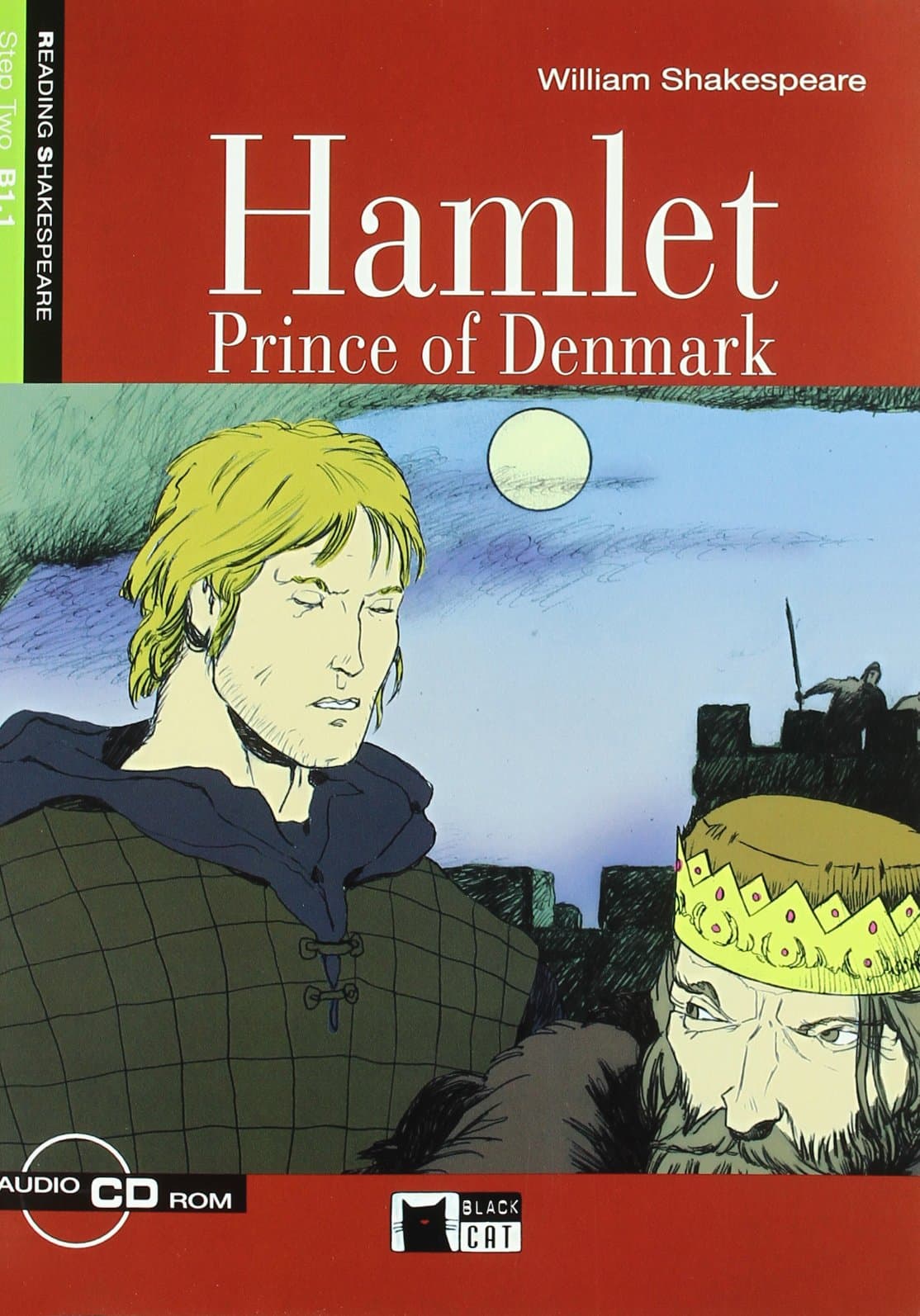 Portada de HAMLET PRINCE OF DENMARK (FREE AUDIO) B1.1 (Black Cat. reading And Training) - 9788431689490