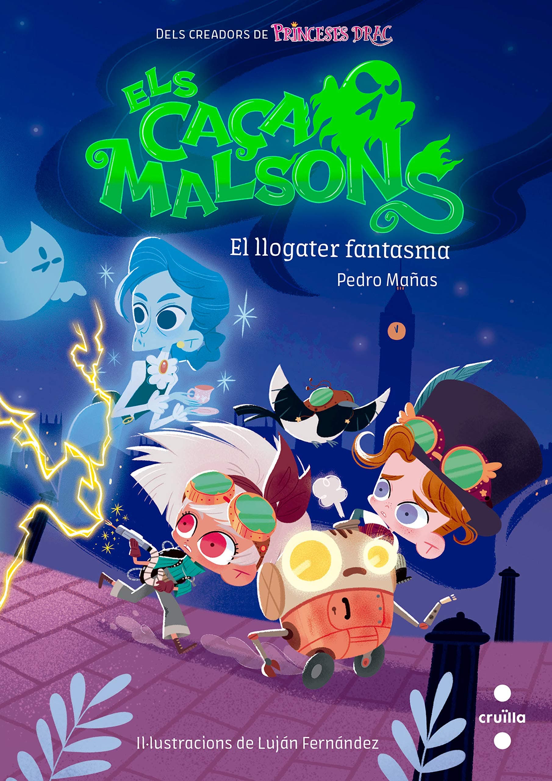 Portada de Caçamalsons 1. El llogater fantasma (Els caçamalsons)