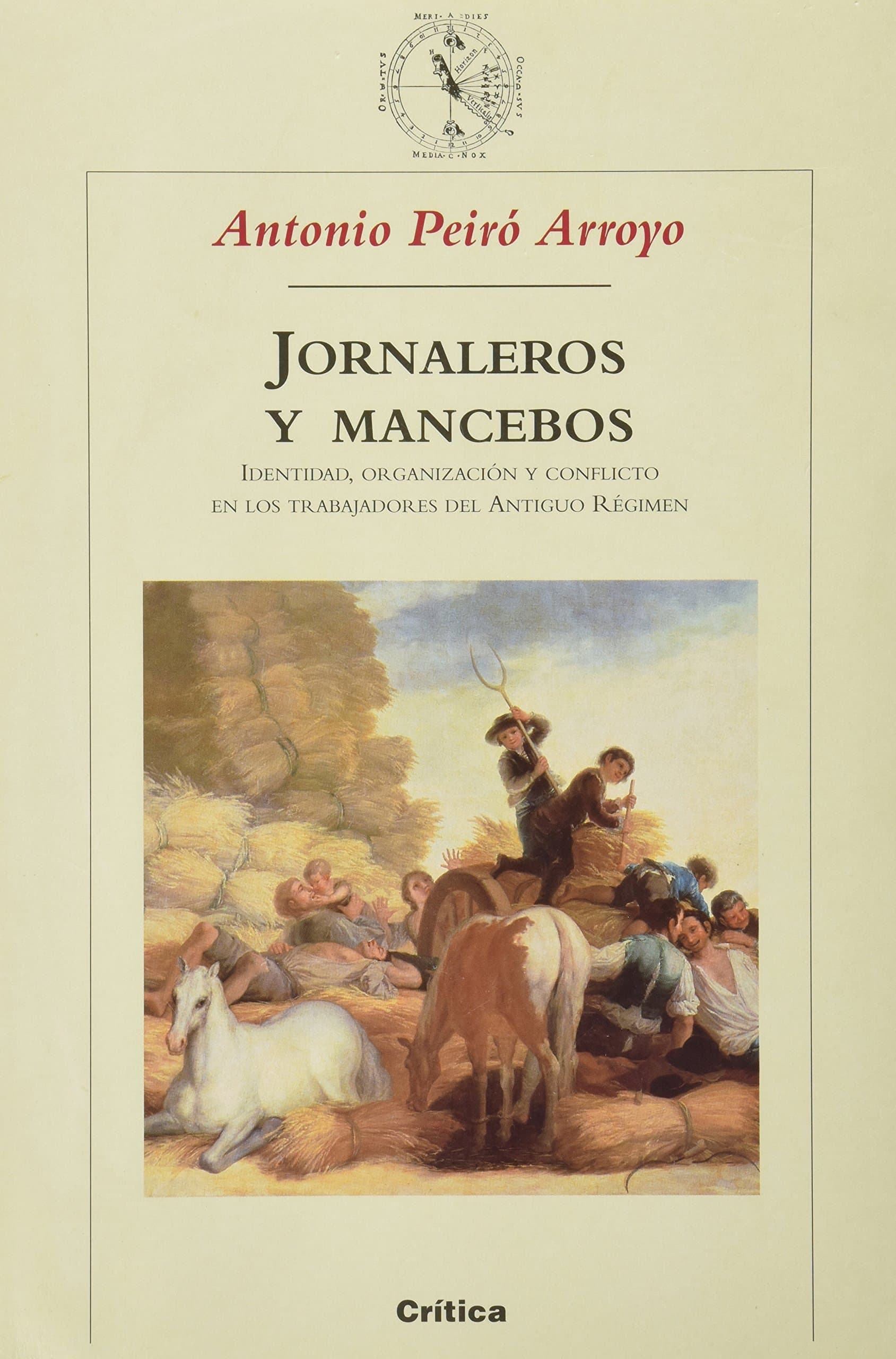 Portada de Jornaleros y mancebos : identidad, organización y conflicto en los trabajadores del antiguo régimen